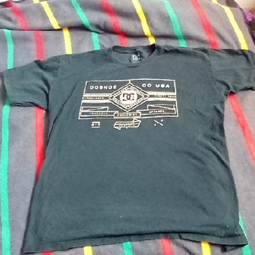 DC Navy Blue Tee with Logo Size XL MENS